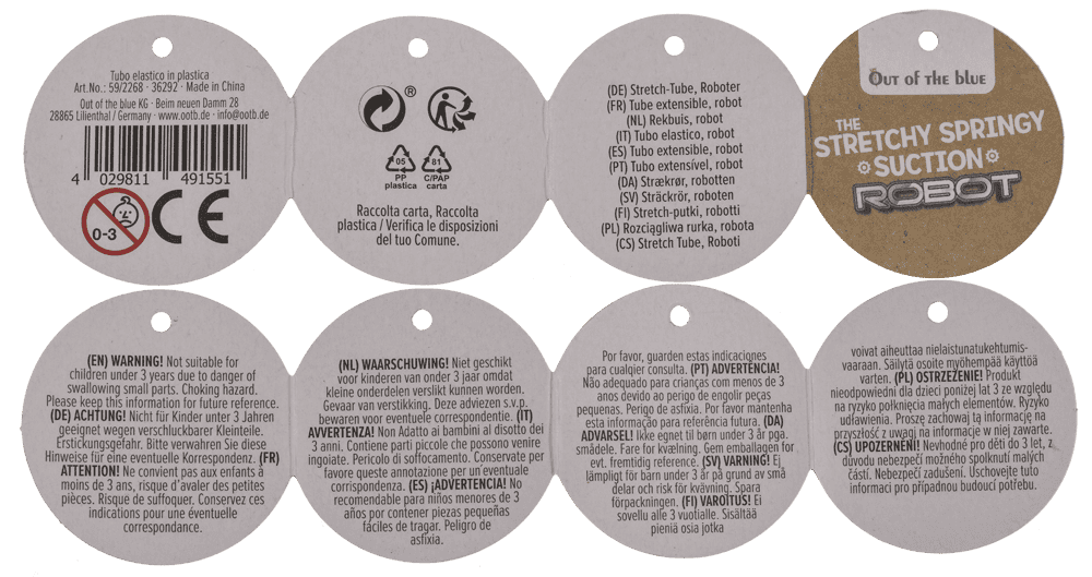 Stretch Tube, Robot, 14,5 x 15 cm,