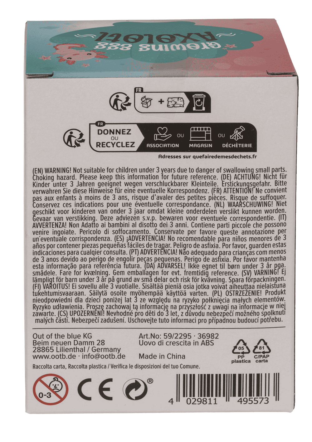 Growing Egg, Axolotl,