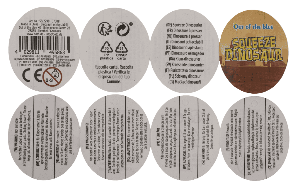 Dinosaurios exprimibles, 6