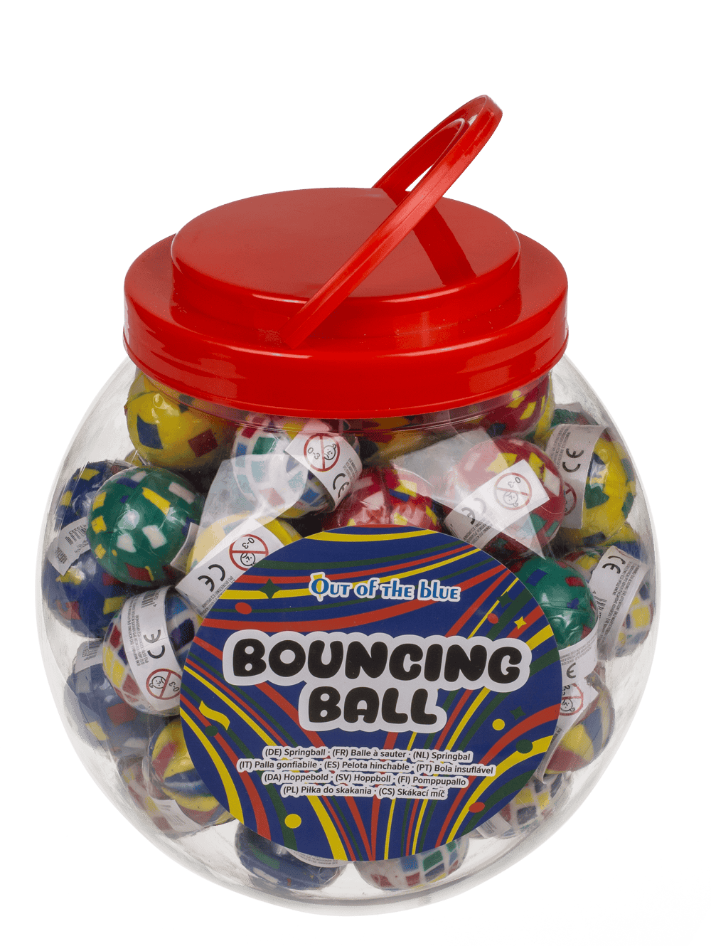 Bouncing ball, colorful I,