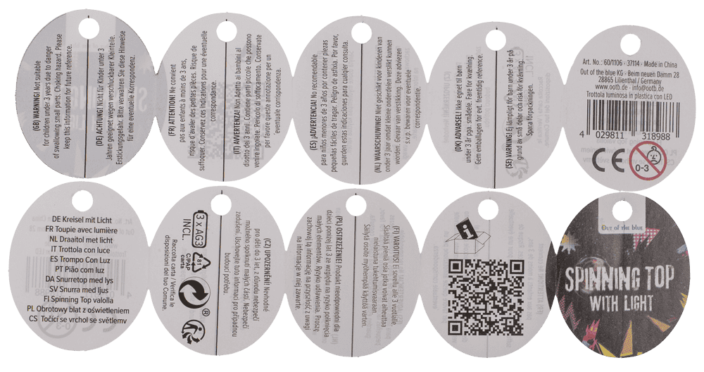 Spinning top, Colours I,