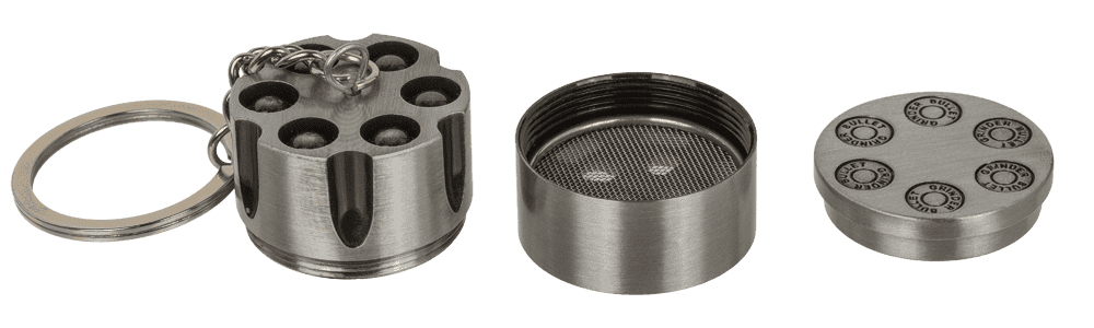 Metal key ring, Cannabis grinder,