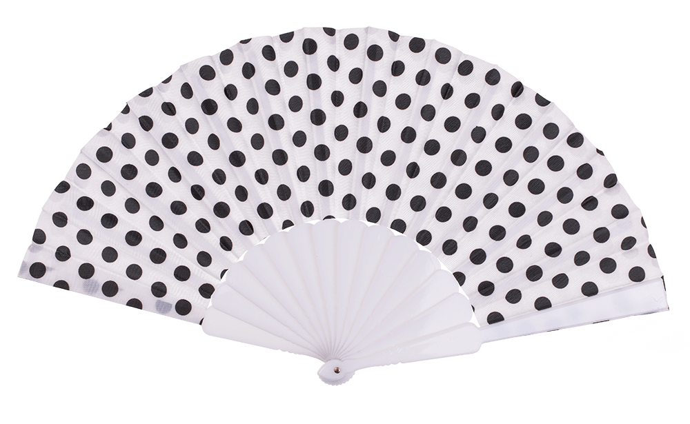 Fan, Spanish polka dot,