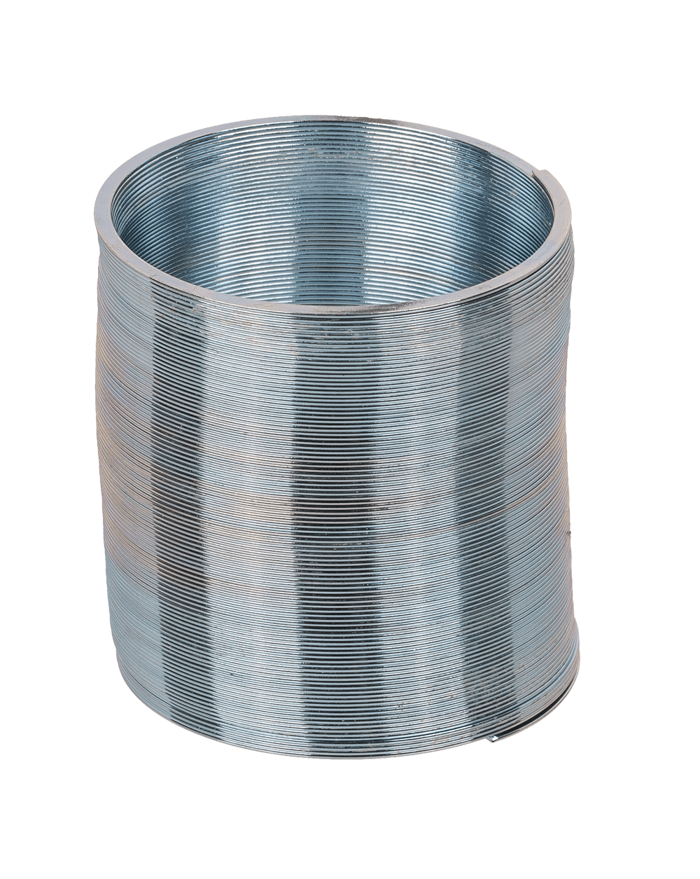 Silver coloured mini metal coil,