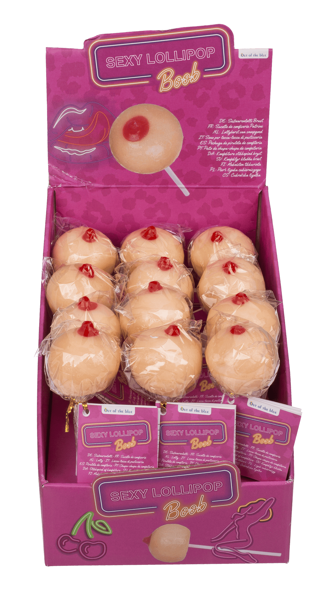 Süßwarenlolli, Brust, ca. 50 g,