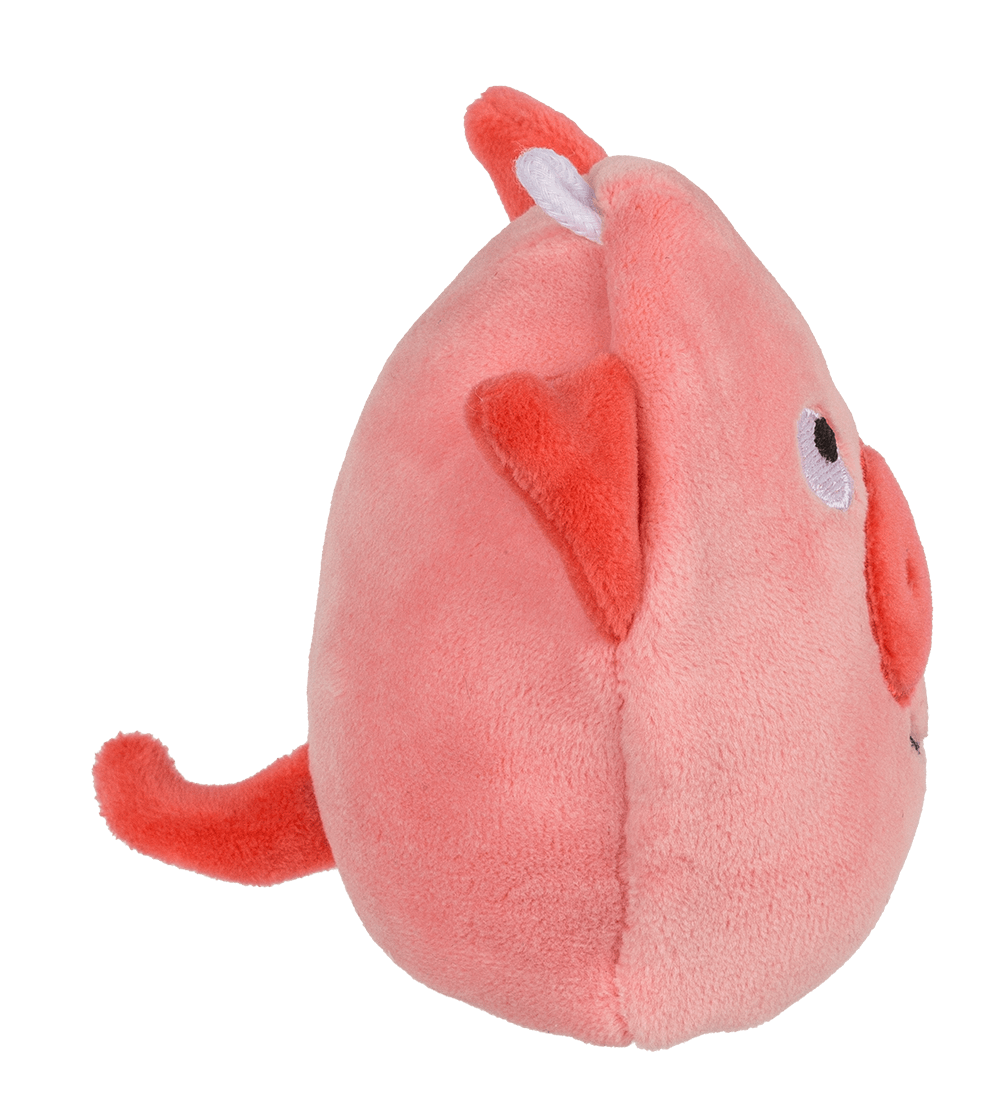 Reversible Animals with carabiner, ca. 9 cm,