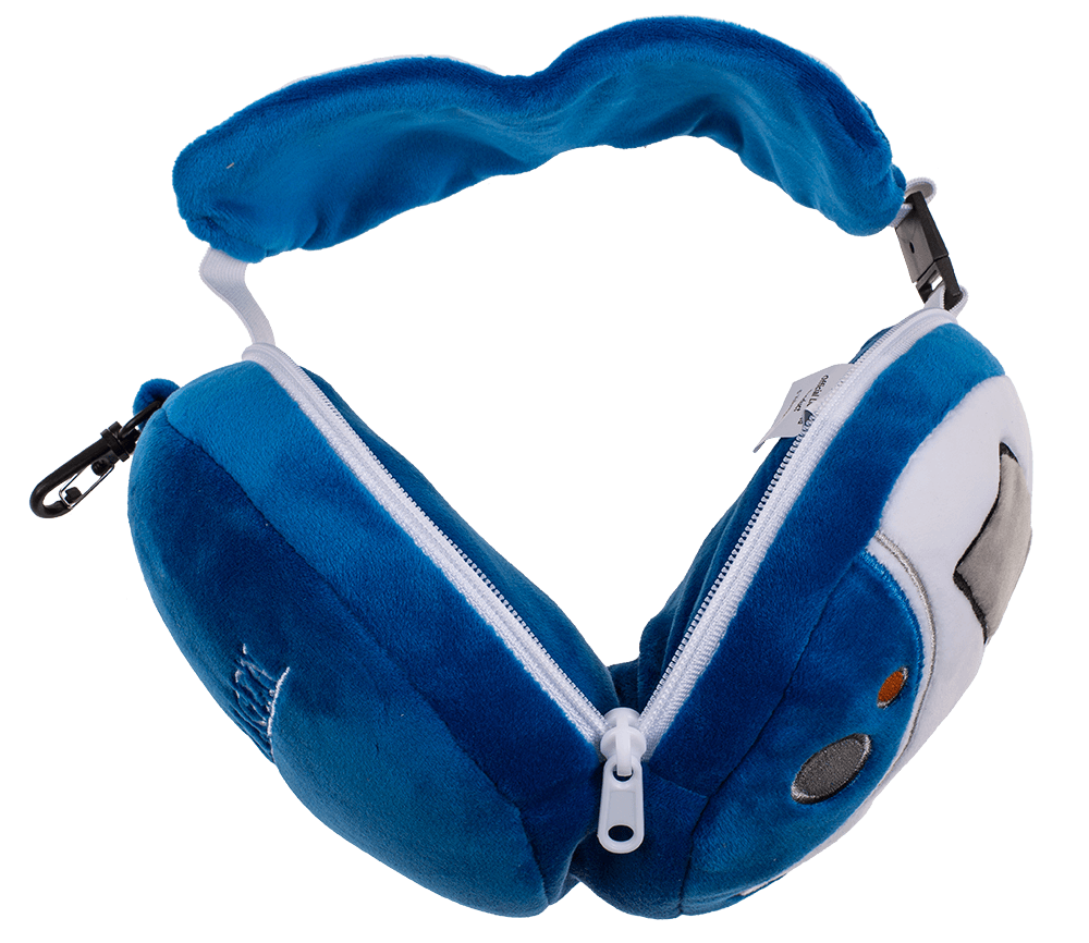 Kids Plush travel pillow with eye mask,