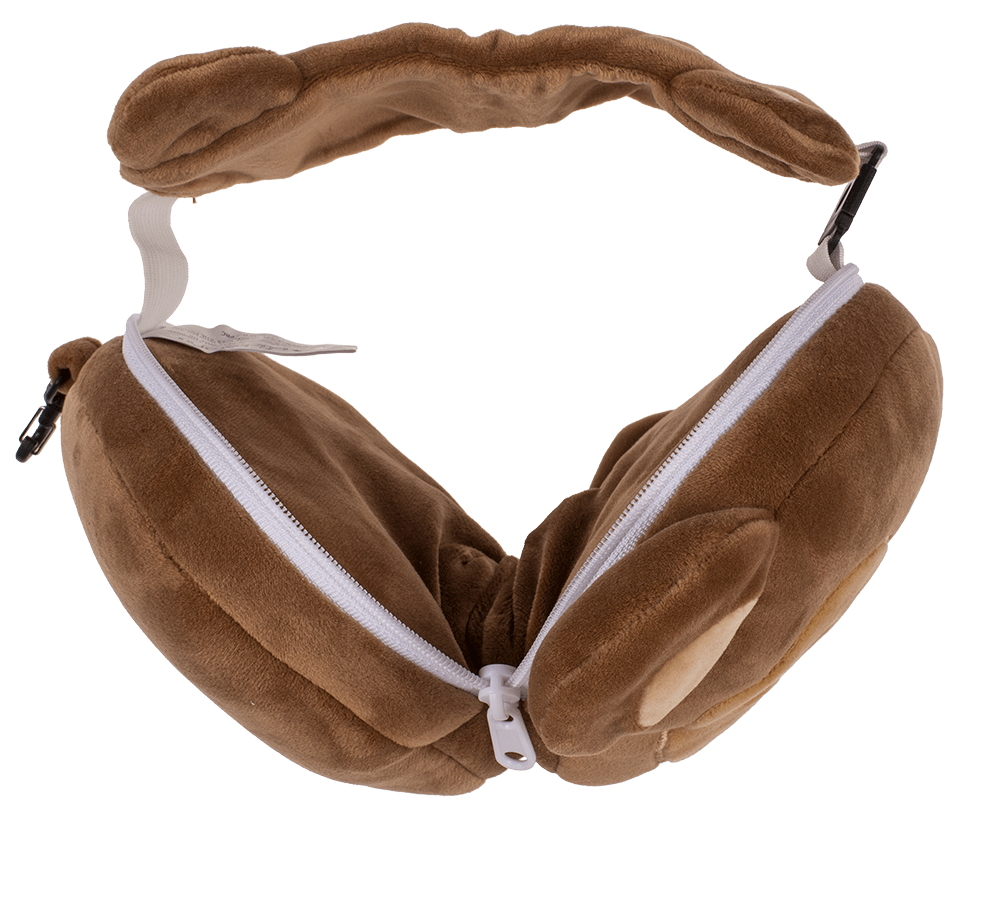 Kids Plush travel pillow with eye mask,