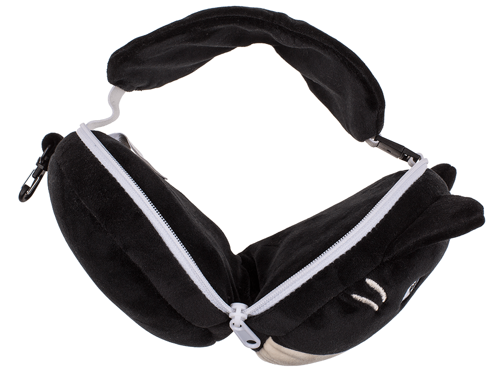 Kids Plush travel pillow with eye mask,