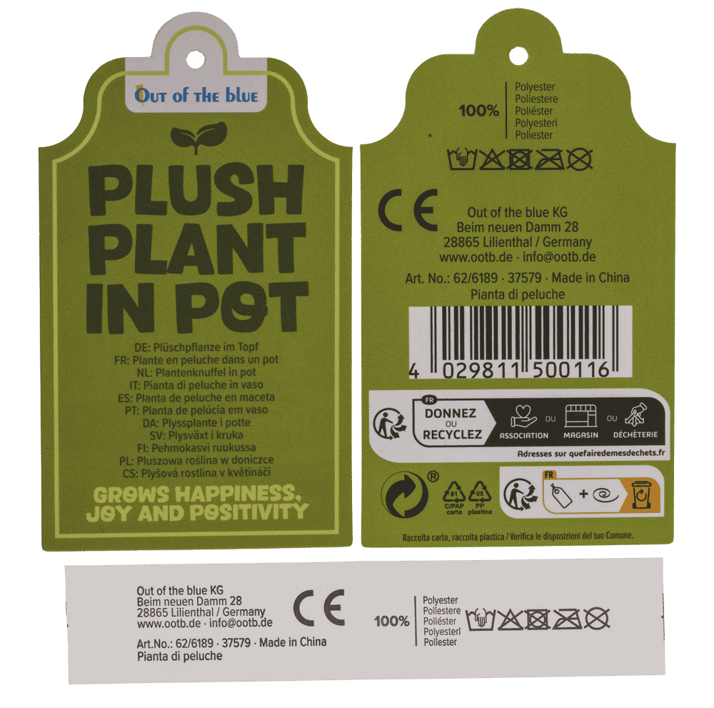 Plüsch-Kawaii, Blumen in Töpfen,