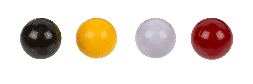 Tabletop pool with 2 cues, 16 balls,