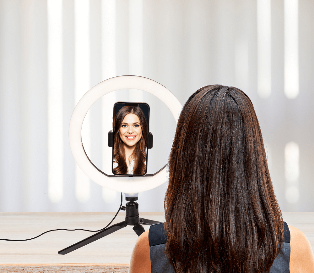 USB LED light ring, with 3 intensities,