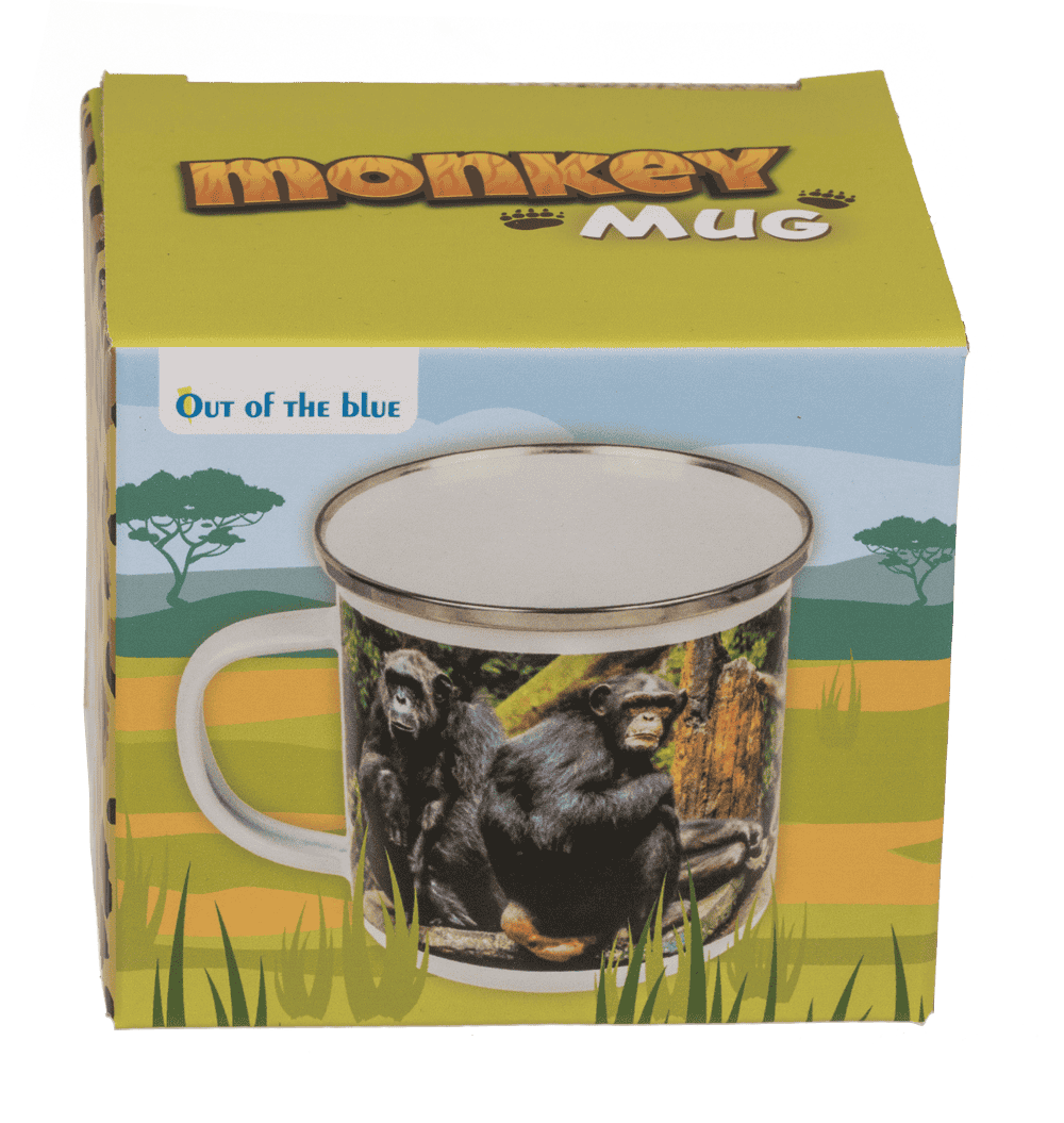 Aluminium/Enamel Mug, Wildlife, 8 x 8 cm,