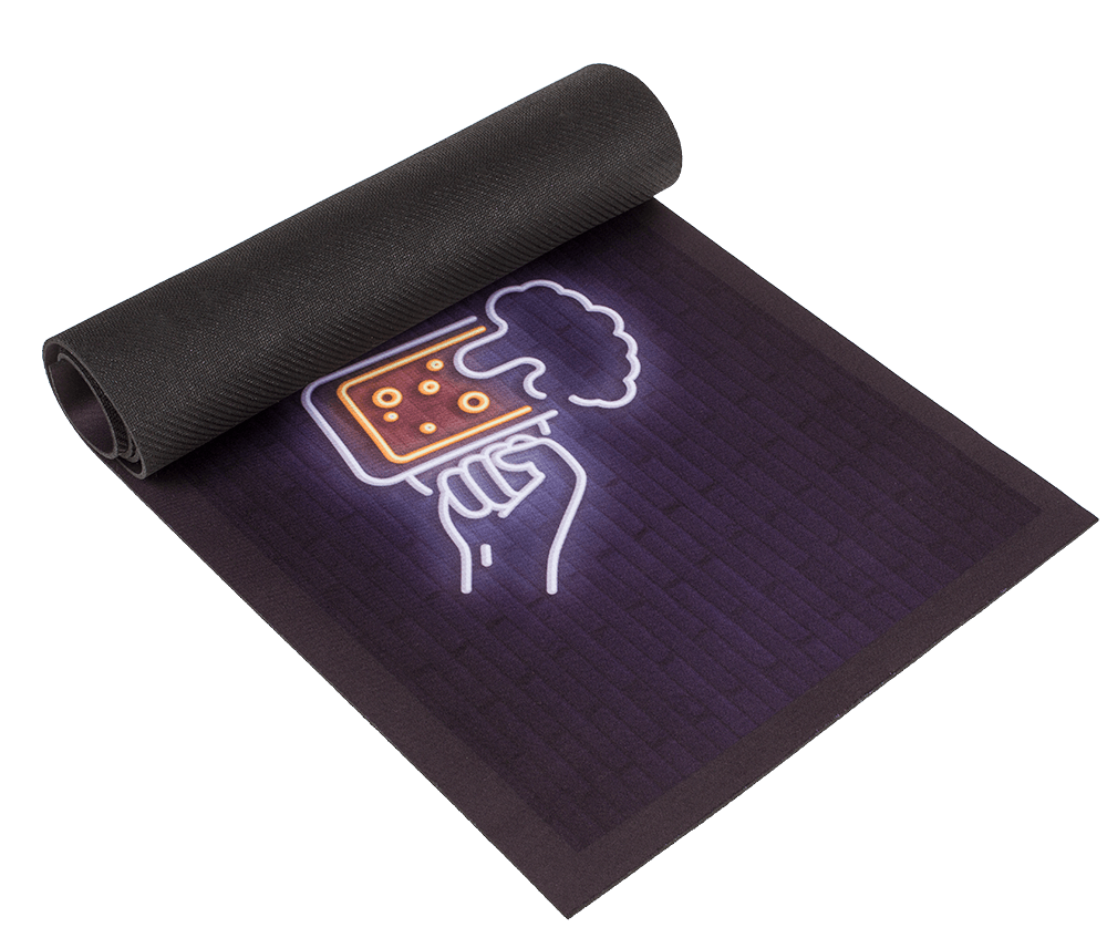 Home bar runner, Beer, approx. 89 x 25 cm,