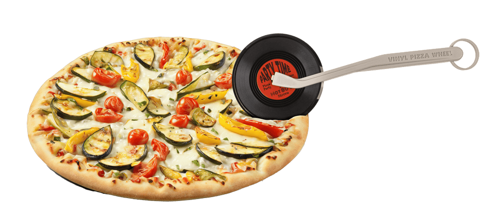 Pizza Cutter, Vinyl, 21,5 x 8,5 cm,