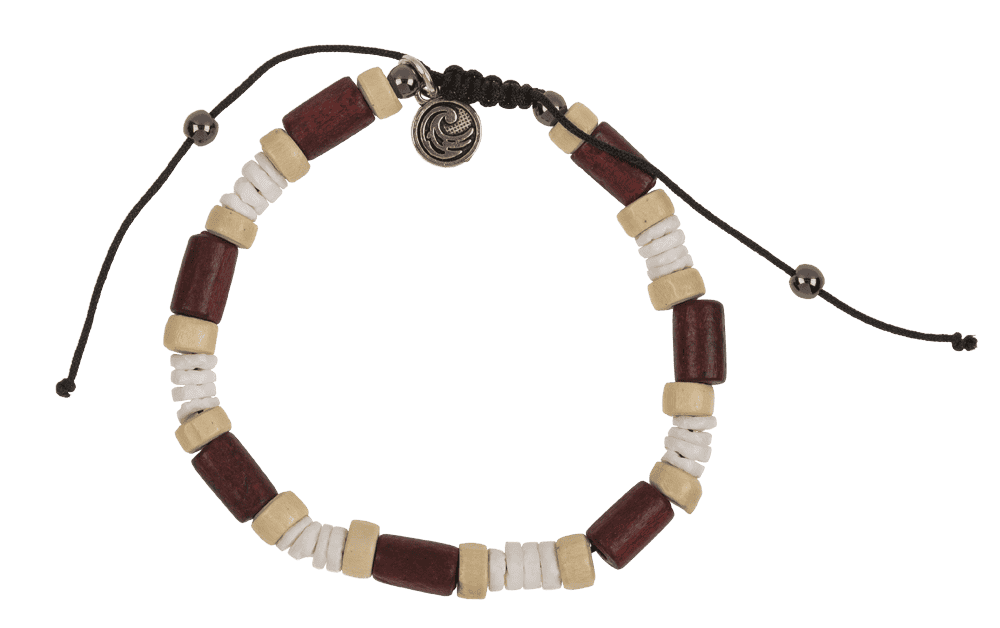2 in 1 wooden bracelet/anklet, Surf Vibes,