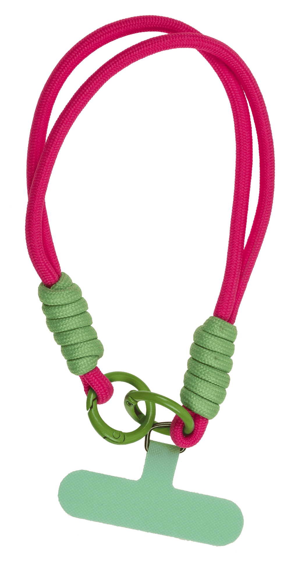 Universal mobile phone chain with insert tag,