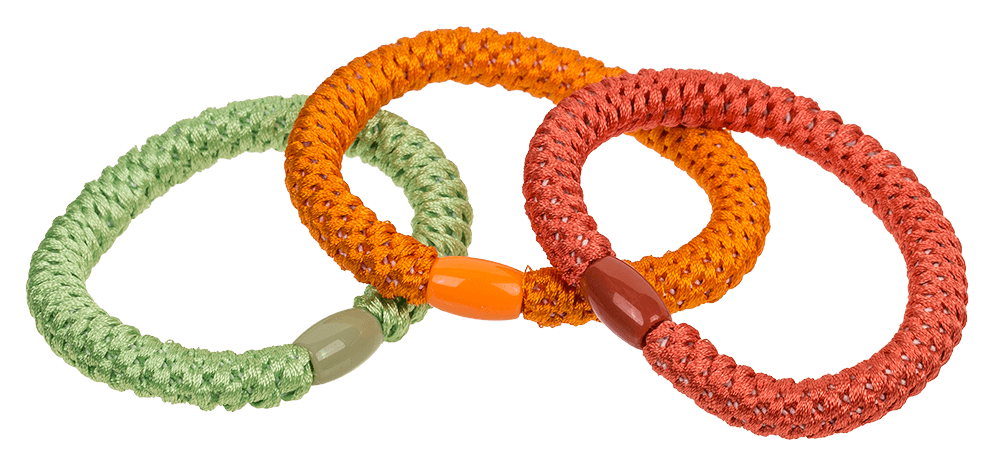 Textile hairband/bracelet, Colourful Mix