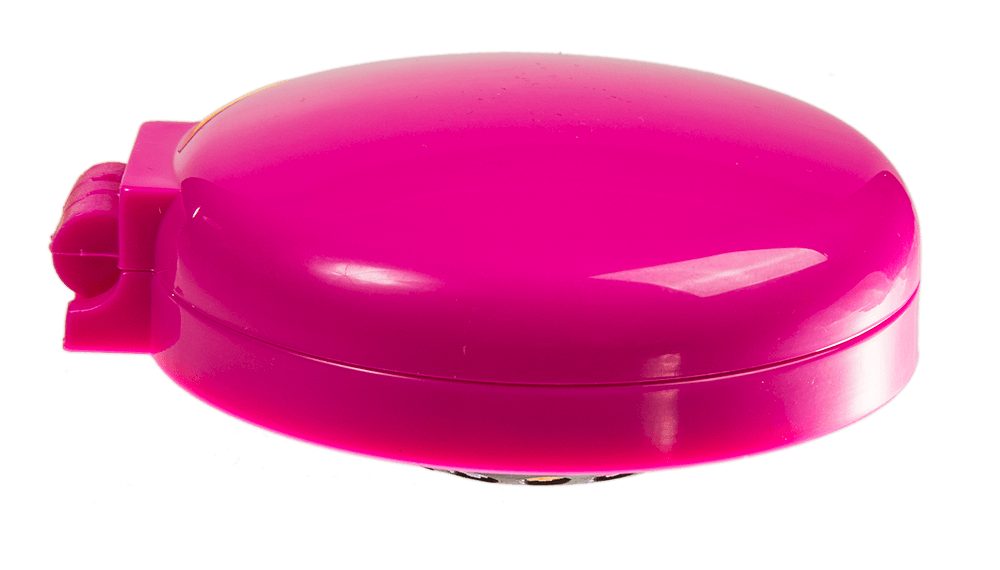 Pocket mirror with brush,