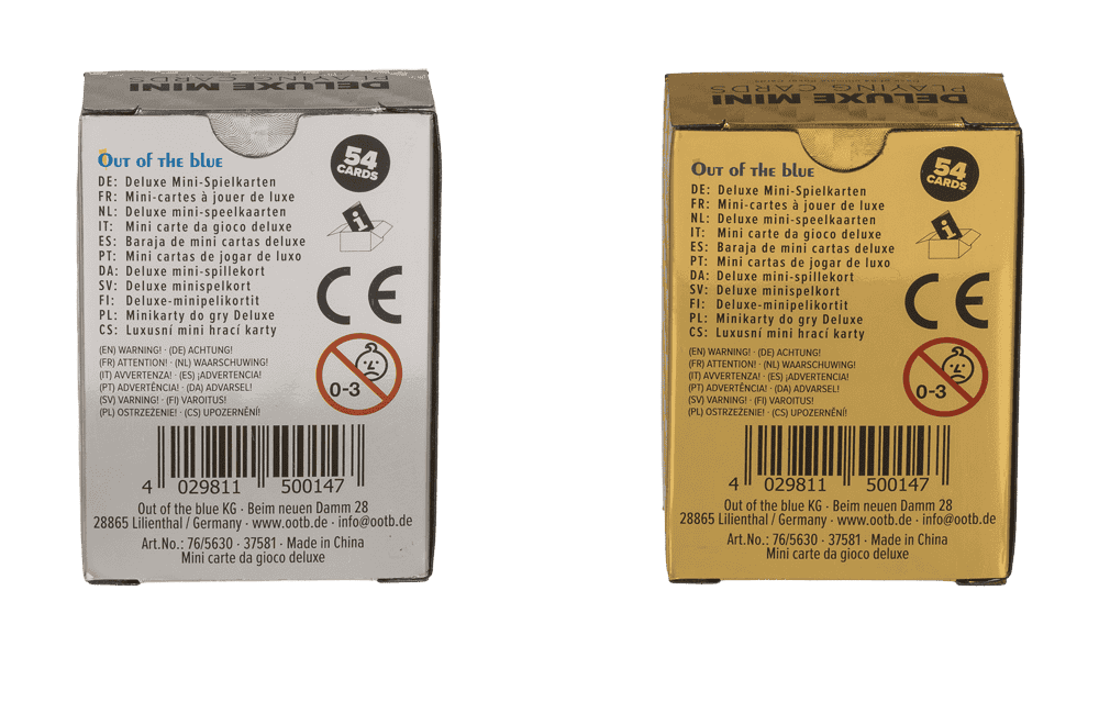 Deluxe Mini Playing cards, approx. 3,8 x 5,4 cm,