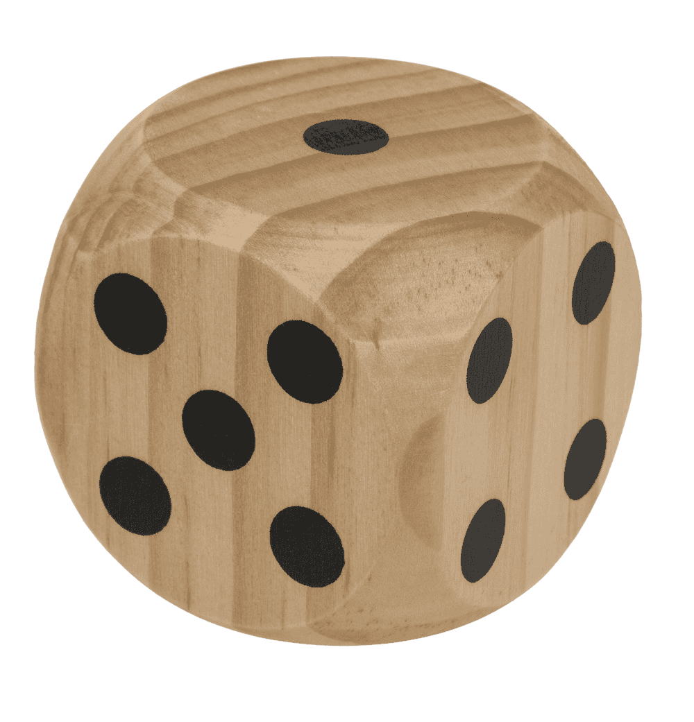 Wooden dice,