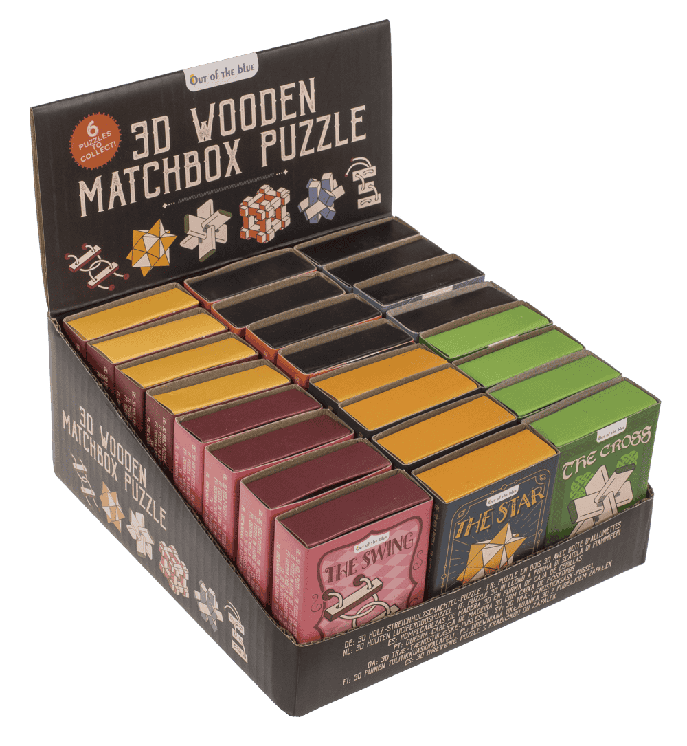 3D Wooden match box puzzle,