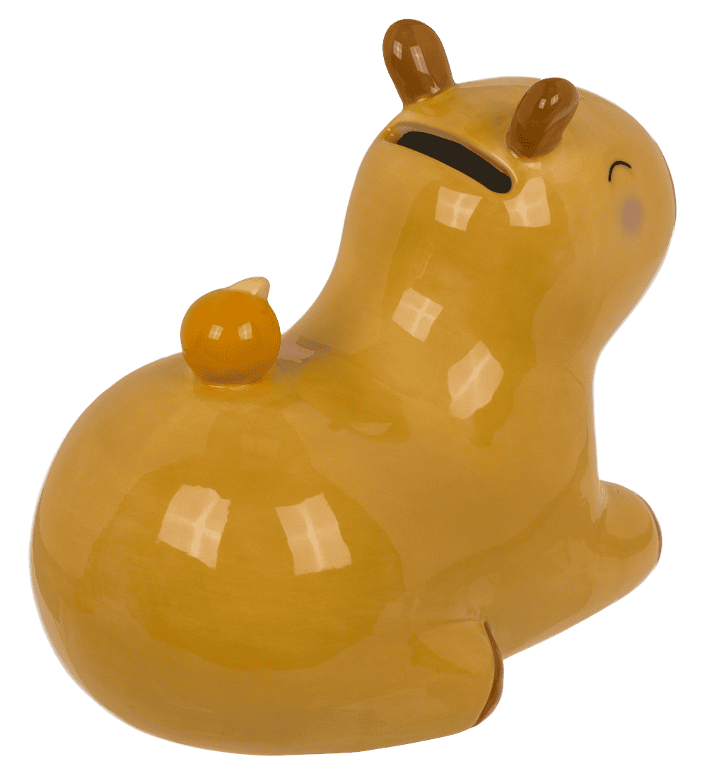 Saving bank, Capybara, 15 x 9 cm, dolomite,