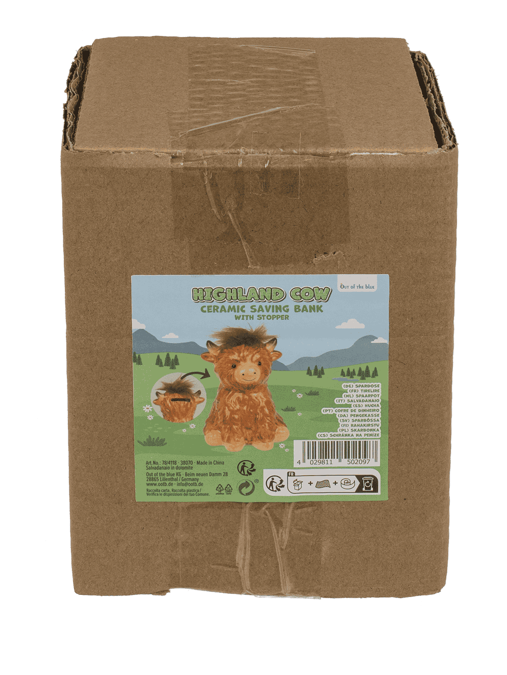 Saving Bank, Highland Cow,