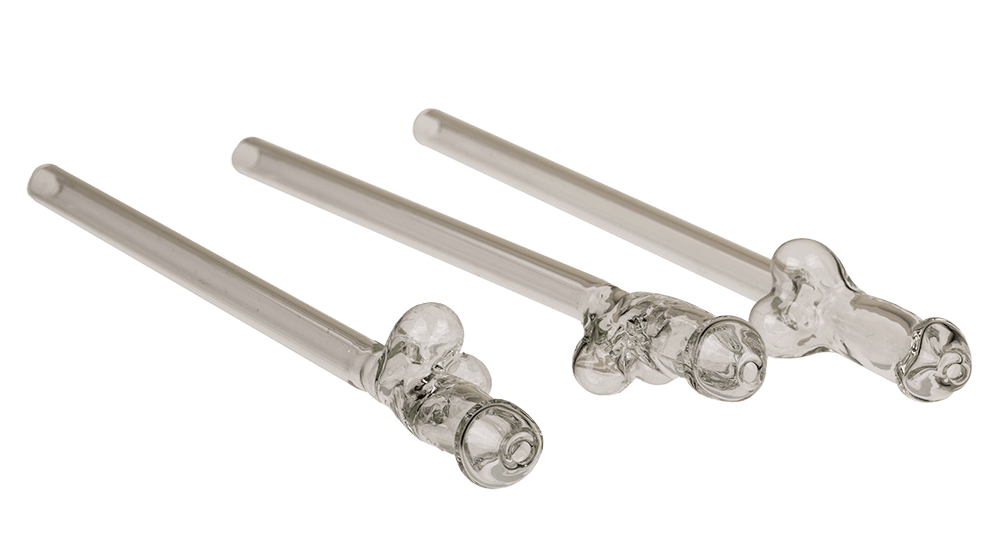 Glass drinking straw with cleaning brush, Willy,