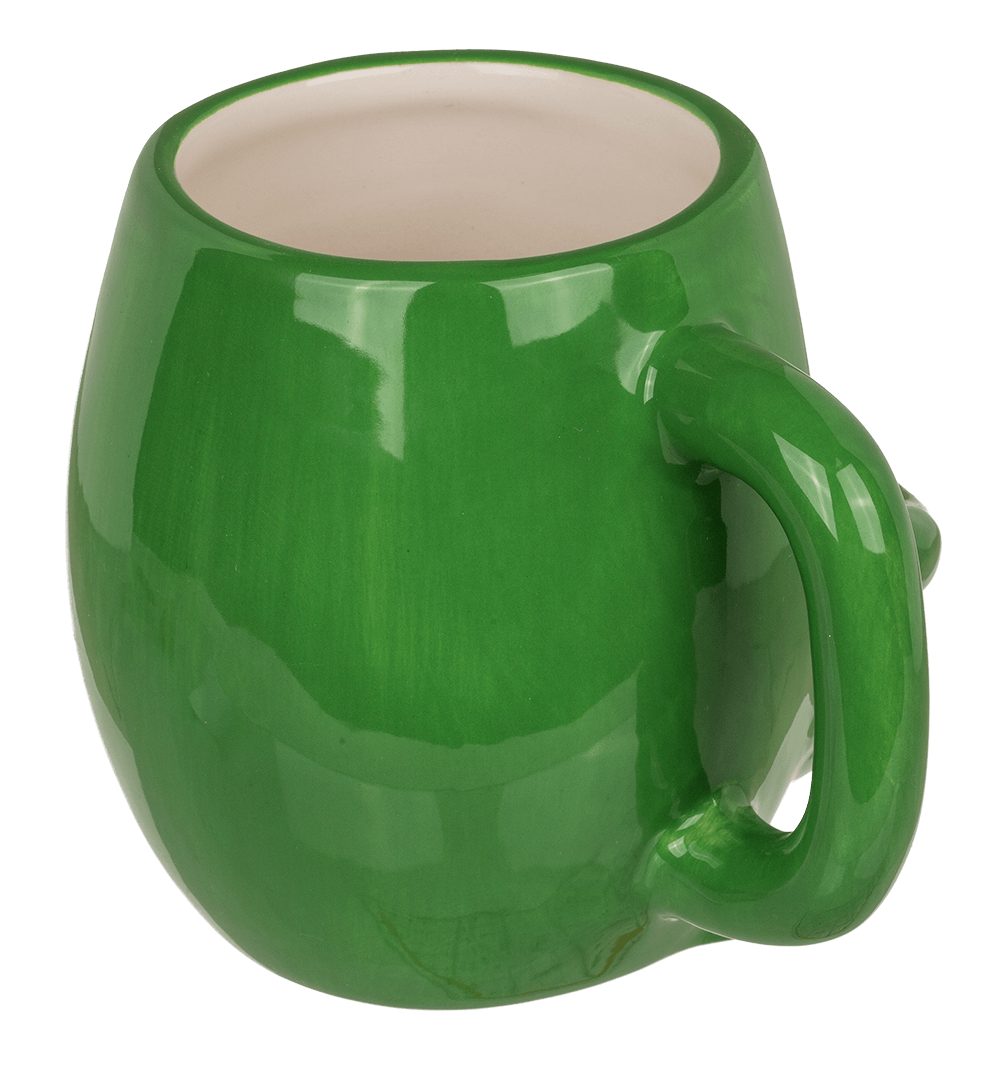 Dolomite Mug, Cookie Cuddler, green Monster,