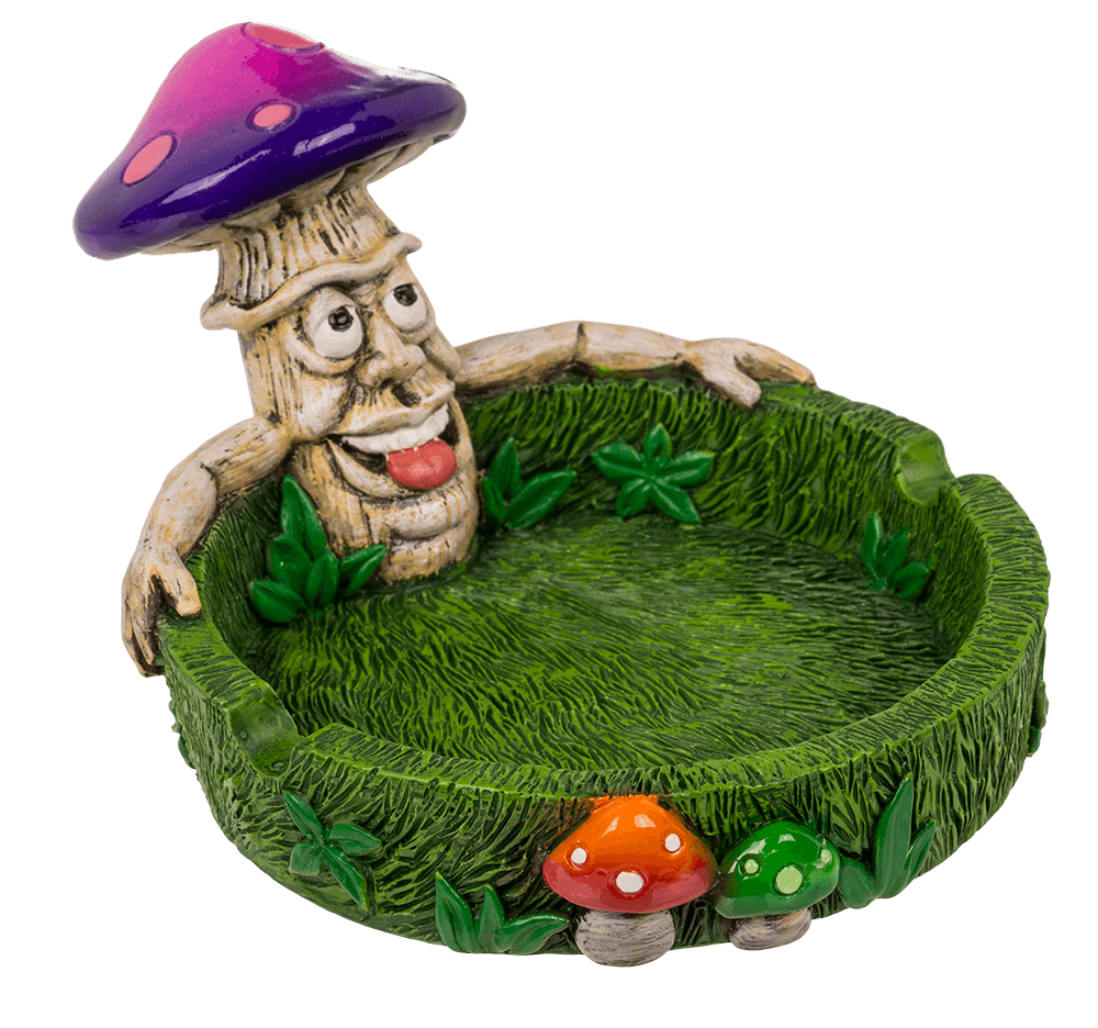 Ashtray, Mushrooms, approx. 14 x 11 x 8,4 cm,