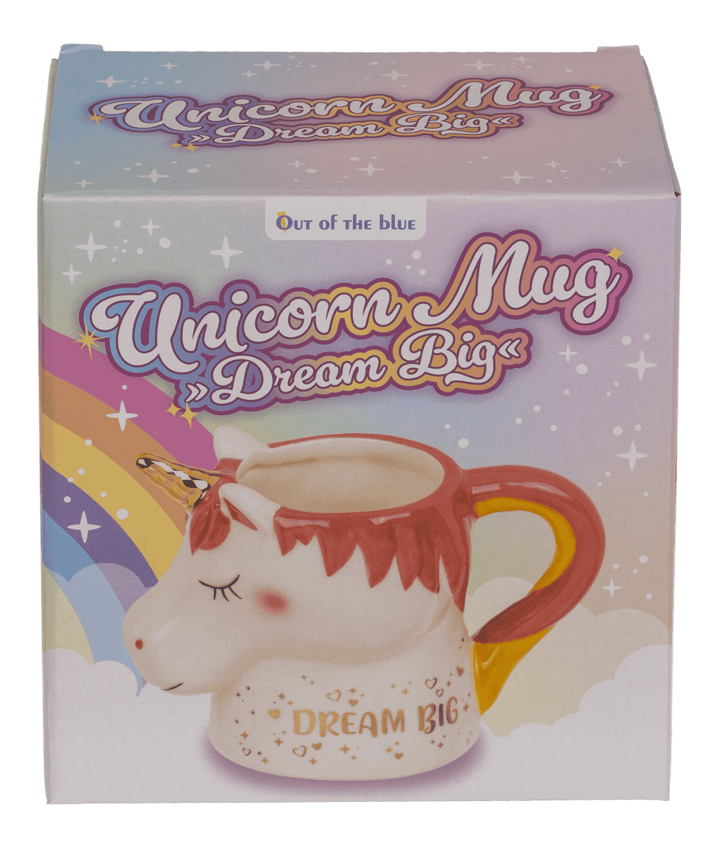 Mug, Unicorn, Dream Big, 15 x 11 cm.,
