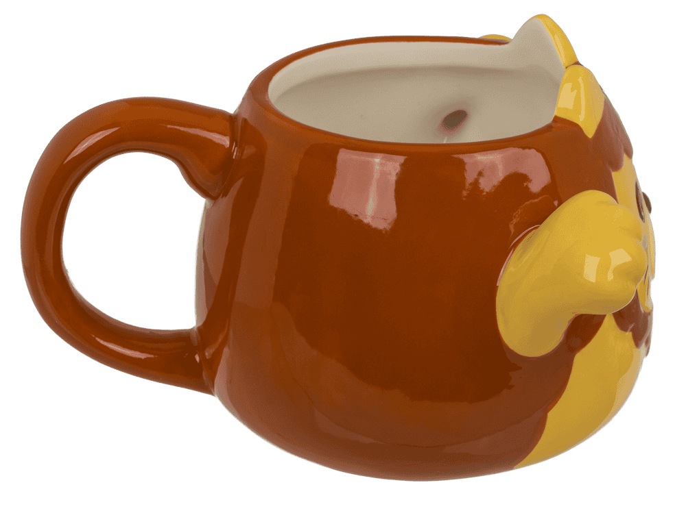 Mug, Huggy Mug, Lion, dolomite, 15 x 10 cm,