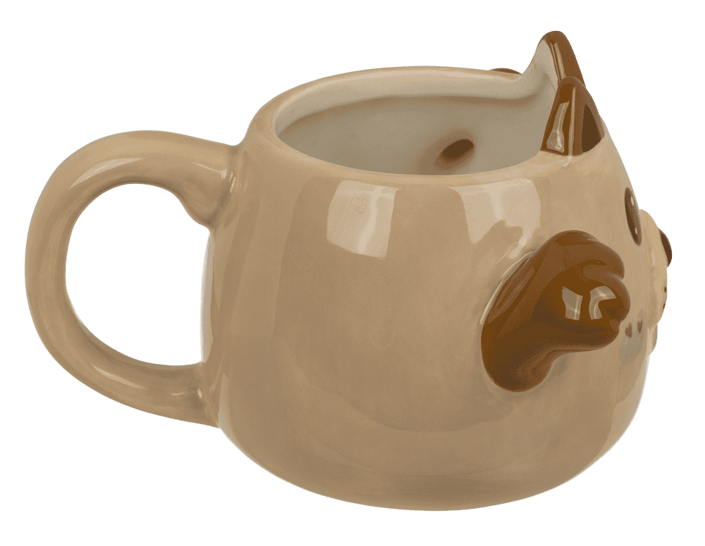 Mug, Huggy Mug, Dog, dolomite, 15 x 10 cm,