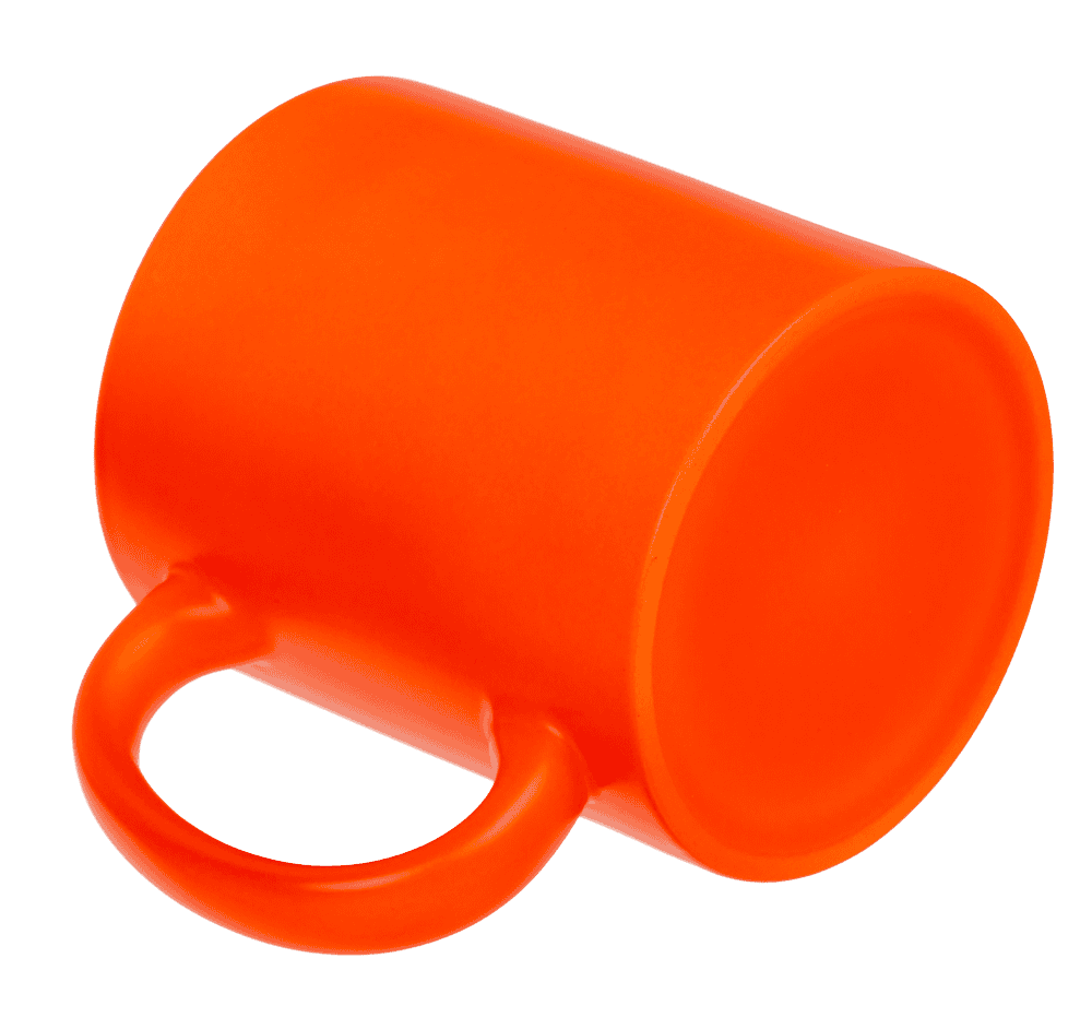 Mug, Neon Orange, made of stoneware, 9 x 8.5 cm,