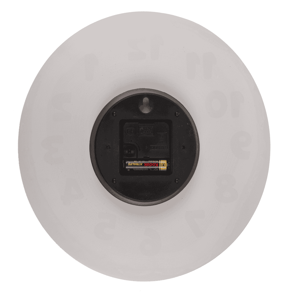 Glas wall clock,Tree Slice, 27 x 30 x 4 cm,