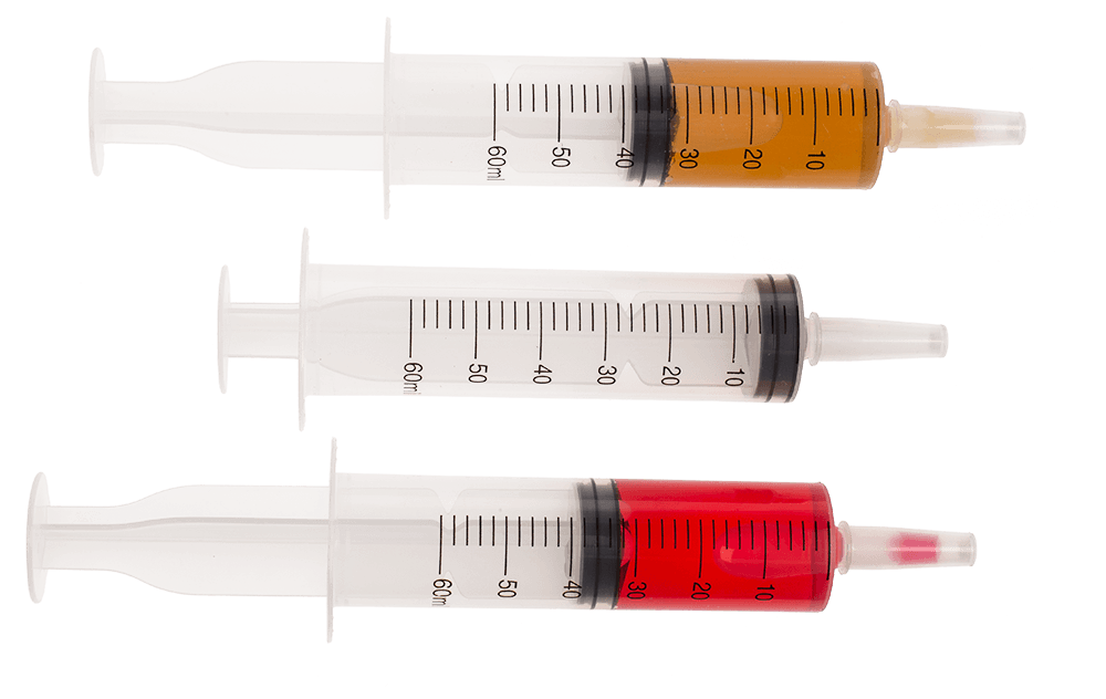 Shot Syringe, for X ml,