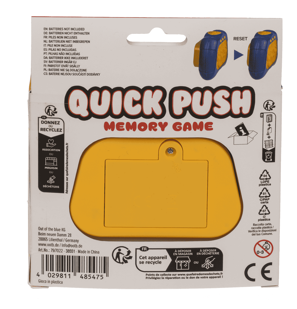 Quick Push Game Console with sound and LED lights,