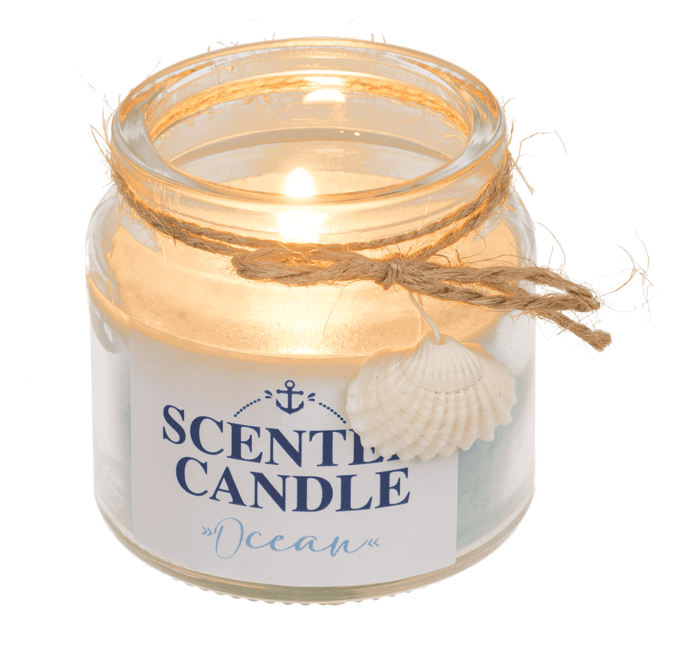 Scented candle in glass, Ocean,