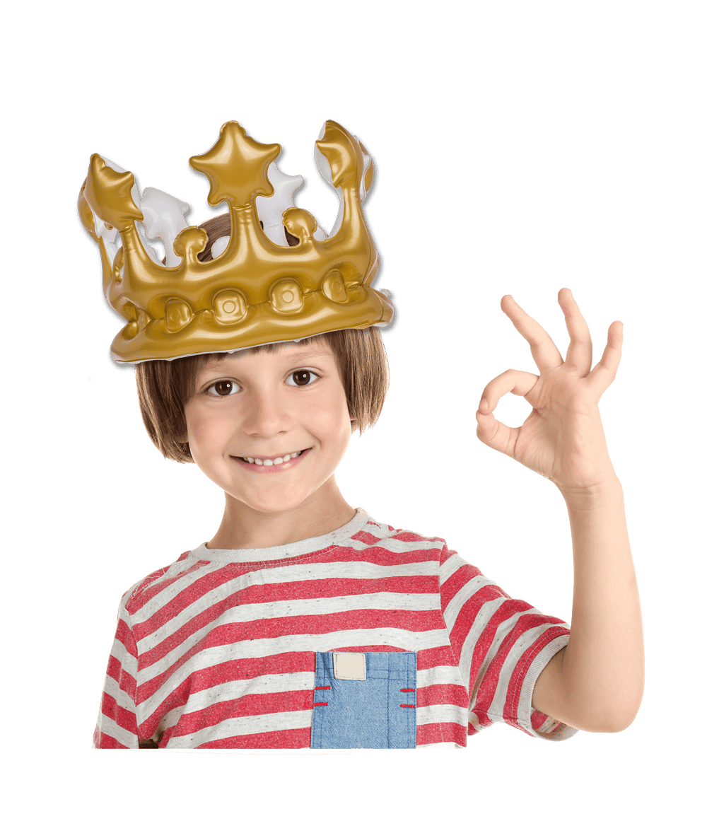 Inflatable crown, approx. 23 cm