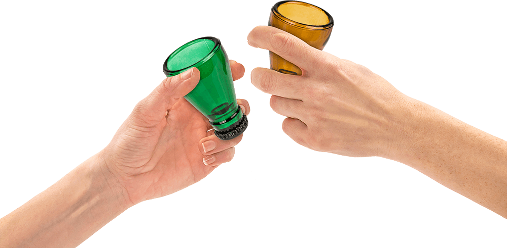 Beer Bottle Shot Glass. for approx. 40 ml,