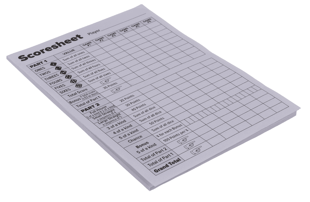 Dice game set, 5 dices, 1 dice cup,