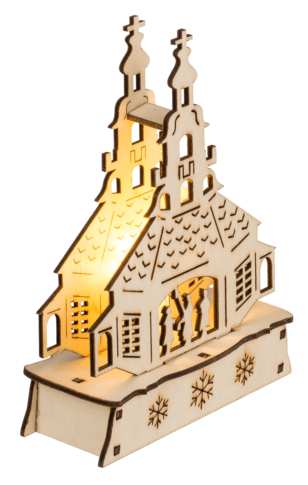 Wooden silhouette, Barockkirche,