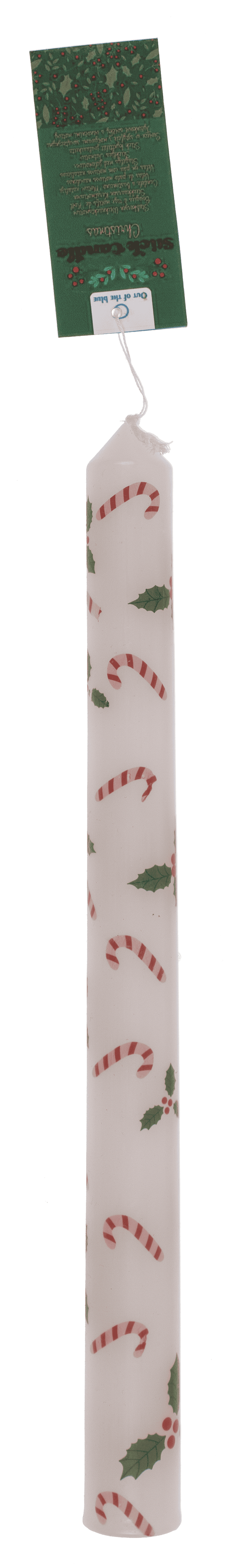 Stick candle, Christmas motifs,