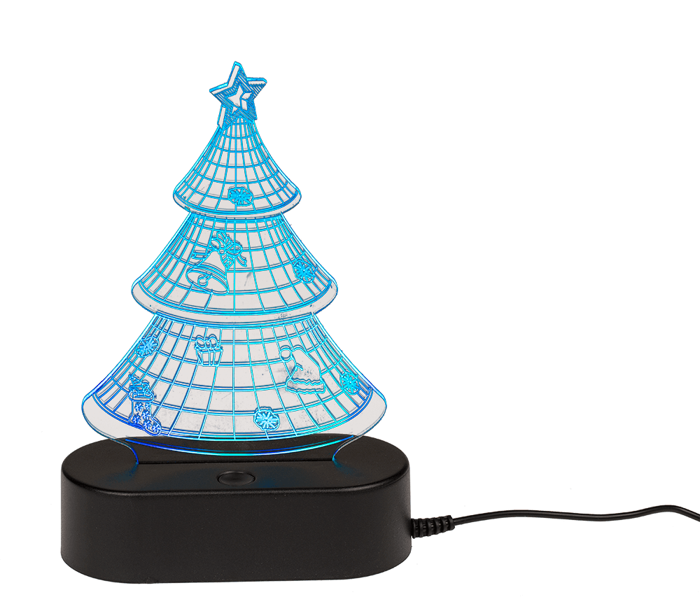 3D-Lamp, Christmas Tree, ca. 19 cm,
