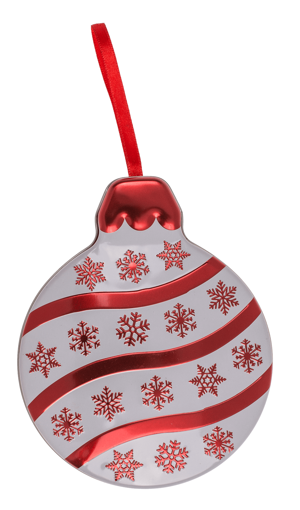 Metal gift box, Christmas bauble,