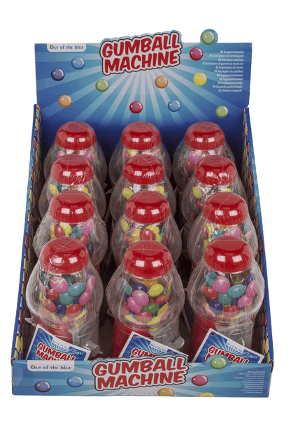 Red Gumball Machine, with ca. 25 g chewing gums,
