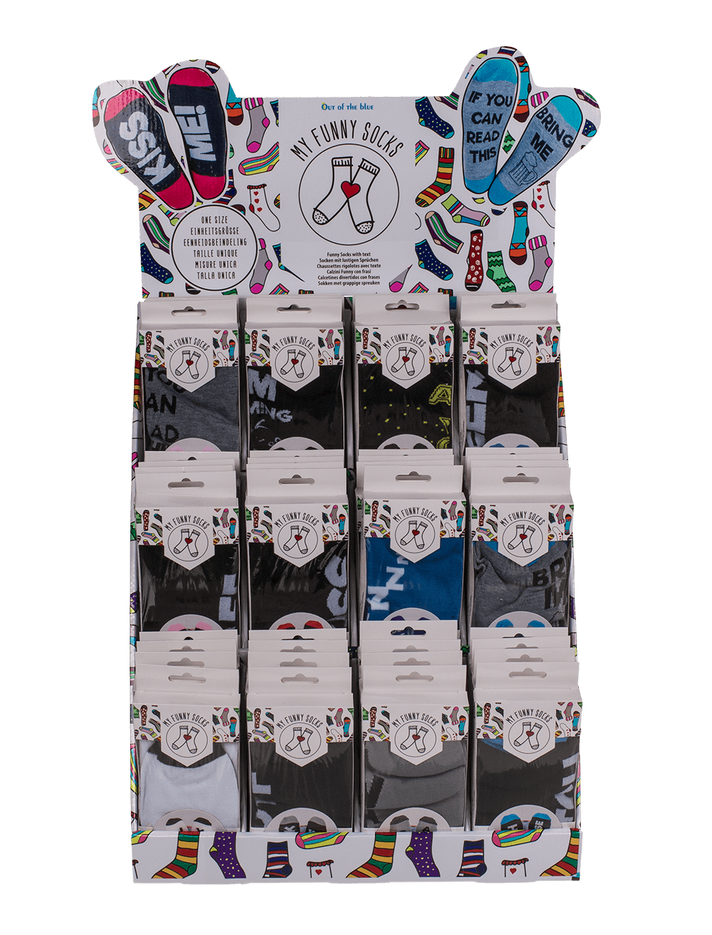 Funny Socks with Text, one size,