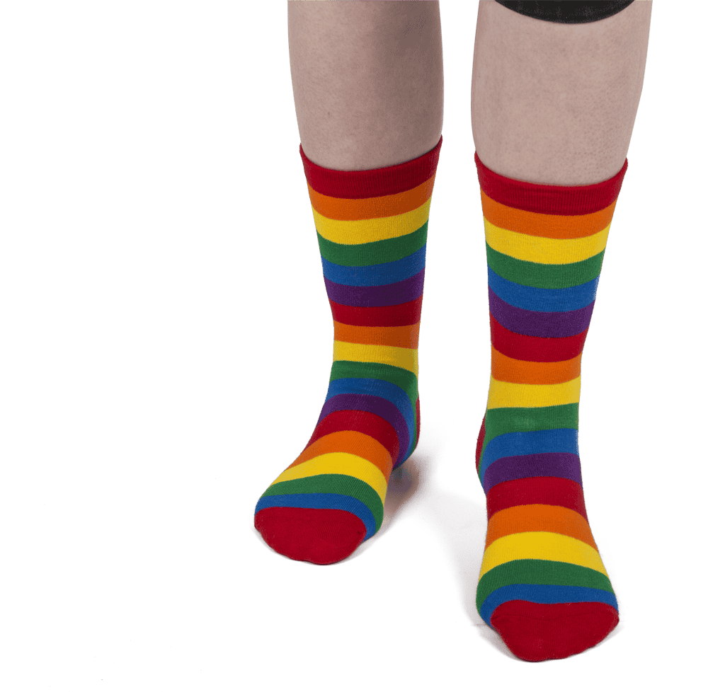 Socks, Rainbow, one size, 80% cotton,