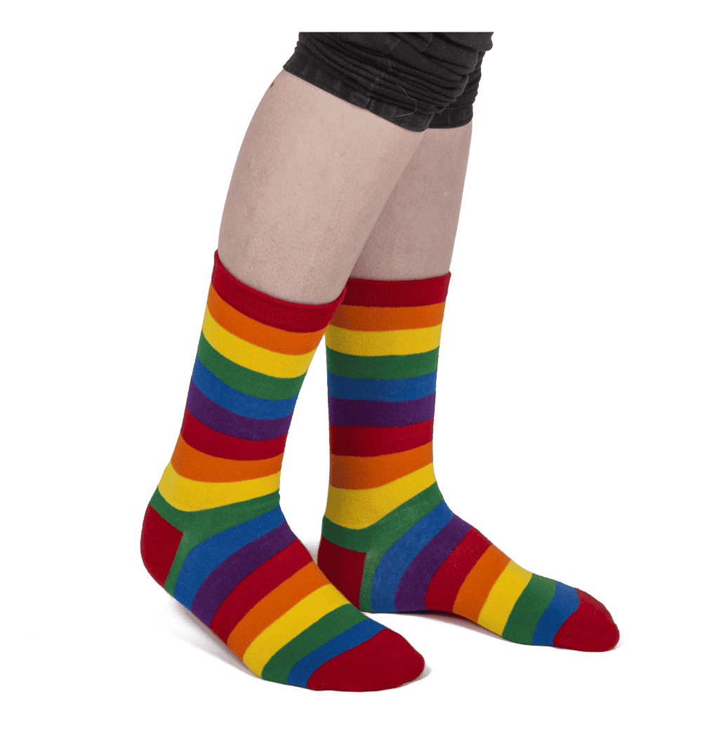 Socks, Rainbow, one size, 80% cotton,